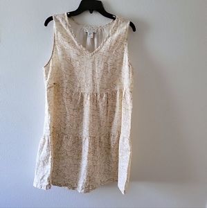 Rachel Zoe 100% Linen Dress Floral Midi Size Large